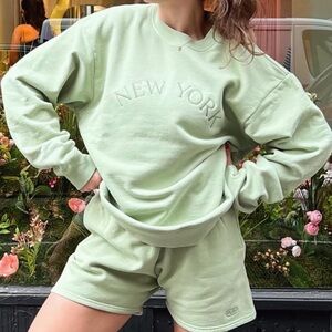 Bala Crewneck Sweatshirt Embroidered New York Loungewear Size Small Made In USA